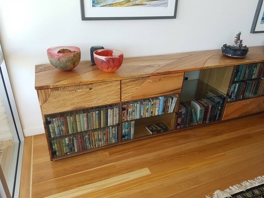 Large Side Cabinet With Book Case Fine Handmade Artisan Furniture