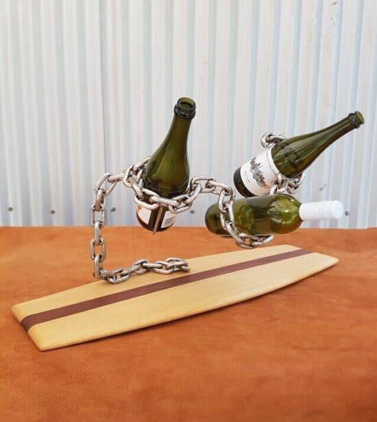 Three Bottle Wine Rack