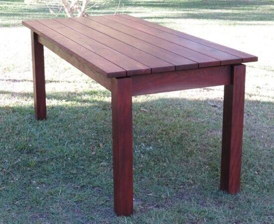 Outdoor dining table